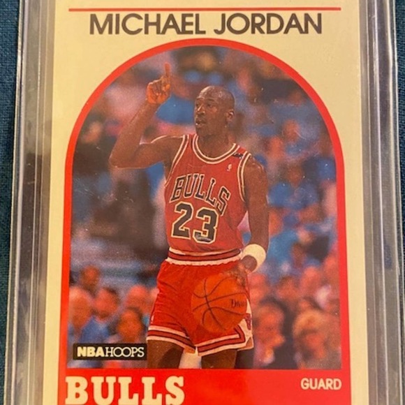 Michael Jordan 1989 NBA Hoops Basketball Card # 200 (MINT CONDITION) - Picture 1 of 2